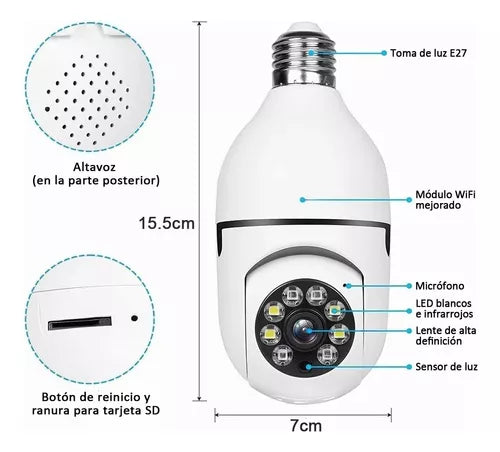 CAMARA BOMBILLO 360